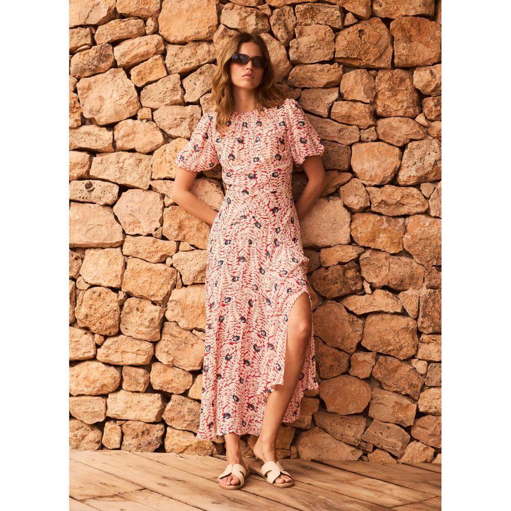 Mint Velvet Red Printed Maxi Dress